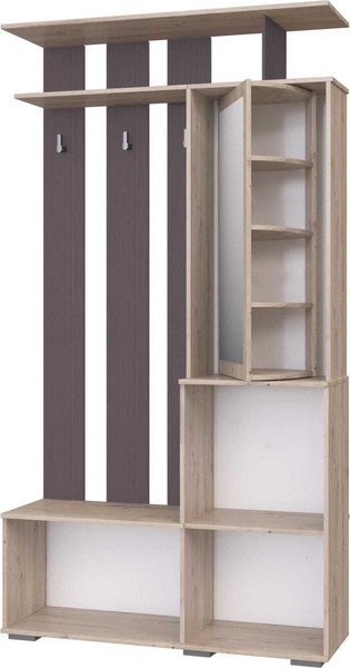 Изображение товара Секция в прихожую Bravo Мебель Имидж №1 (дуб бонифаций/вольфрам)