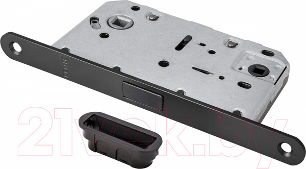 Изображение товара Защелка врезная Ренц INLBM 5096 pl Black с пластиковой ответной планкой (черный)