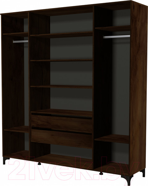 Изображение товара Шкаф Bravo Мебель Брента ШР-4 (таксус/лак оливковый)