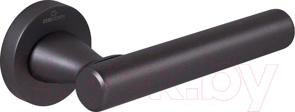 Изображение товара Ручка дверная Cebi Nora Smooth МР27 (гладкая, черный матовый никель)