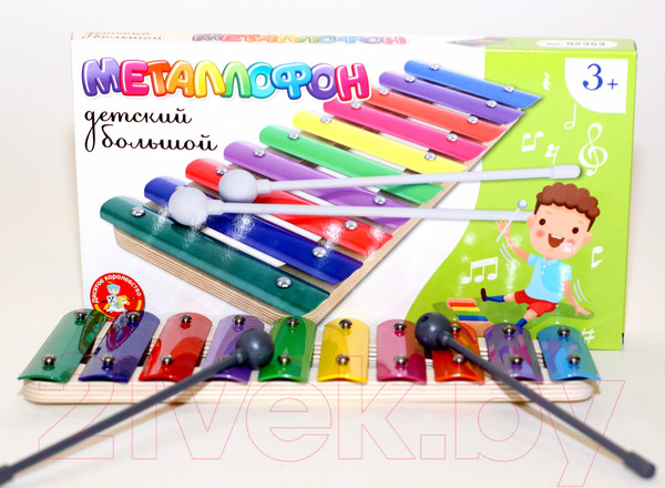 Изображение товара Музыкальная игрушка Десятое королевство Металлофон 10 нот / 02353