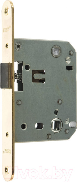 Изображение товара Защелка врезная Ренц INLB 2070 oval B c овальной планкой (латунь блестящая)