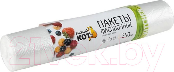 Изображение товара Пакеты фасовочные Рыжий кот 32x25см рулон / 310989 (250шт)