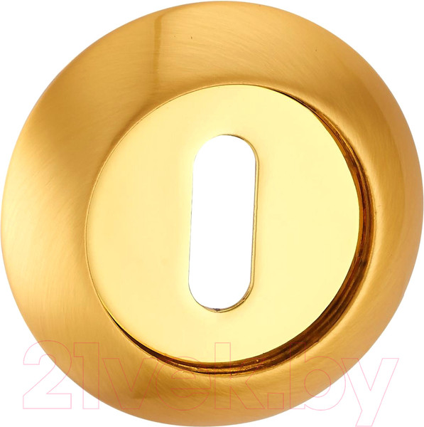 Изображение товара Накладка под сувальдный ключ Puerto INOB AL 08 SB/PB (латунь матовая/латунь блестящая)