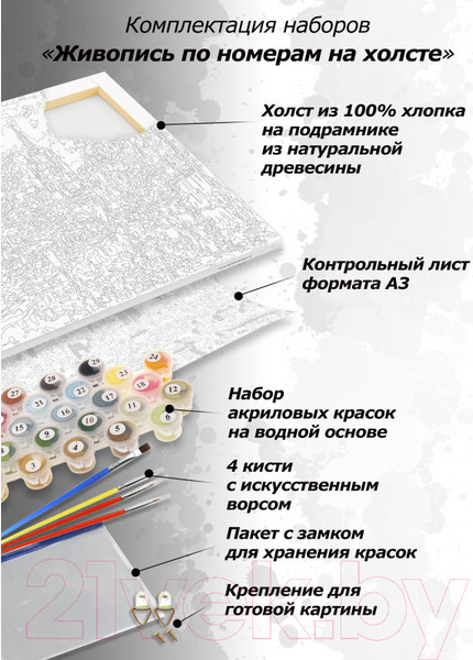 Изображение товара Картина по номерам БЕЛОСНЕЖКА Из винных погребов / 534-AS