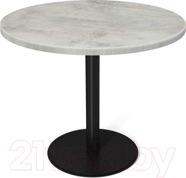 Изображение товара Обеденный стол Sheffilton SHT-TU43/TT 80 МДФ (черный муар/бетон светлый)