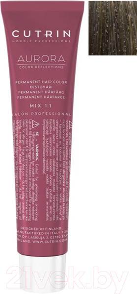 Изображение товара Крем-краска для волос Cutrin Aurora Permanent Hair Color 7.1 (60мл)