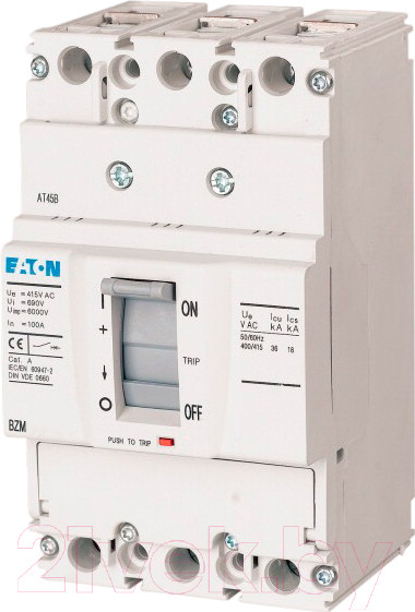 Изображение товара Выключатель автоматический Eaton BZMC1-A80-BT 80A 3P 36кА / 131263