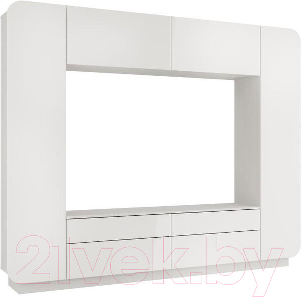 Изображение товара Стенка Олмеко Лаванда-2 (белый глянец)