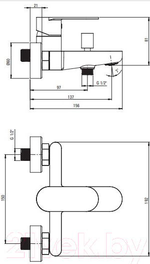 Изображение товара Смеситель Deante Alpinia BGA N10M