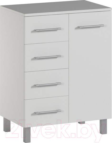 Изображение товара Тумба для ванной Genesis Мебель 60x40x80 (белый)