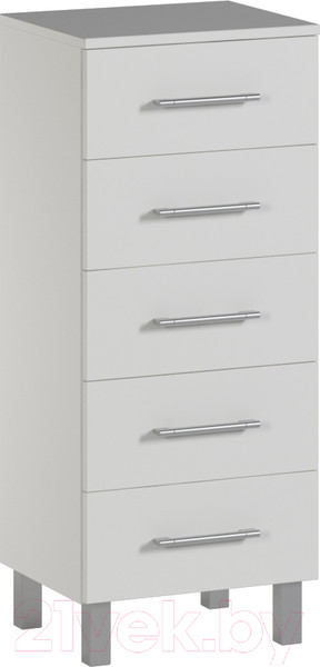 Изображение товара Комод для ванной Genesis Мебель Высокий (белый)