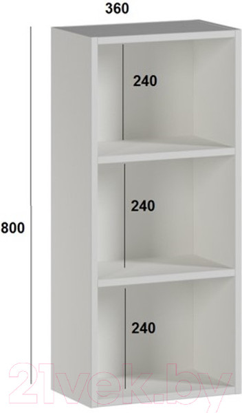 Изображение товара Шкаф для ванной Genesis Мебель 360 (белый)