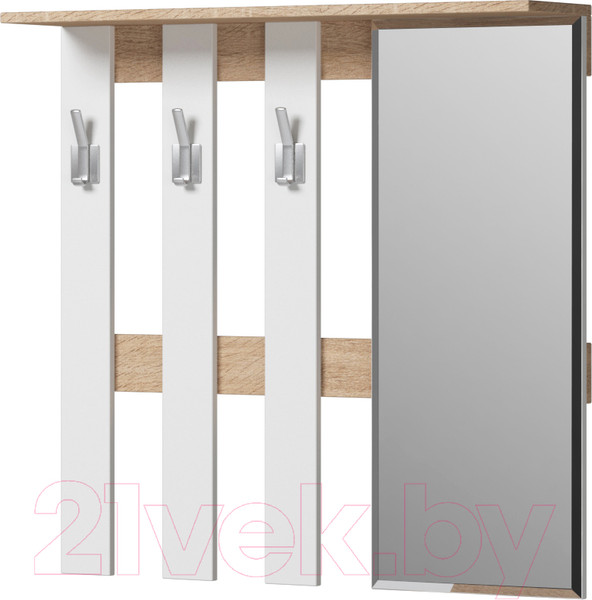 Изображение товара Вешалка для одежды Genesis Мебель Энтер (дуб сонома/белый)