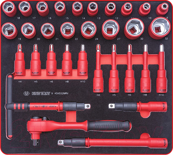 Изображение товара Универсальный набор инструментов King TONY 932-117VEMRVD