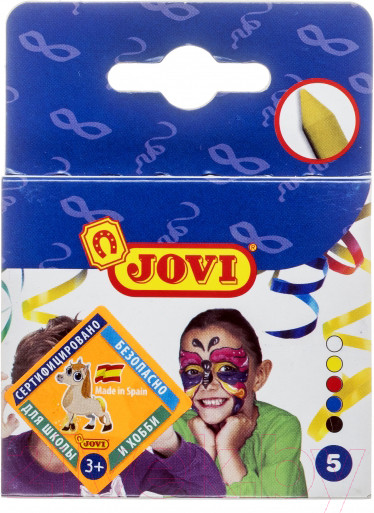 Изображение товара Набор детских красок для грима Jovi 175 (5цв)