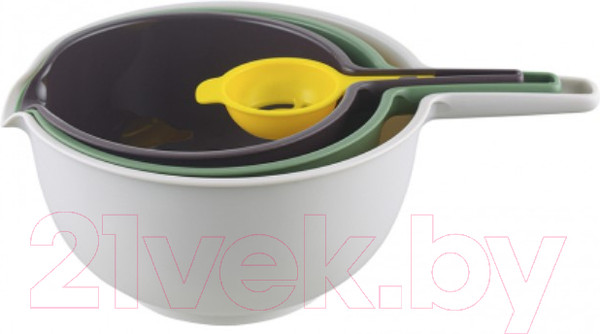 Изображение товара Набор мисок Smart Solutions Trym с сепаратором для яиц / SS-BO-PP-set4