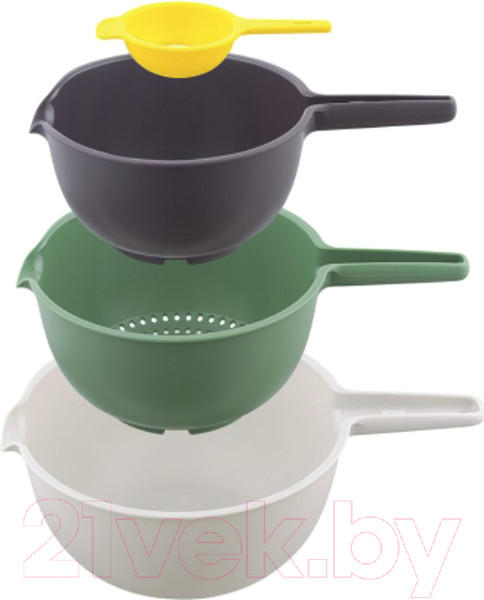 Изображение товара Набор мисок Smart Solutions Trym с сепаратором для яиц / SS-BO-PP-set4