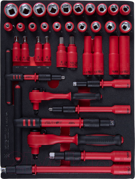 Изображение товара Набор головок слесарных King TONY 9-55VE01MRV