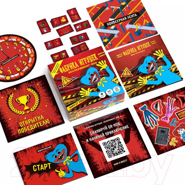 Изображение товара Настольная игра Креп Фабрика игрушек. Эксперимент 1006 / БГ-020