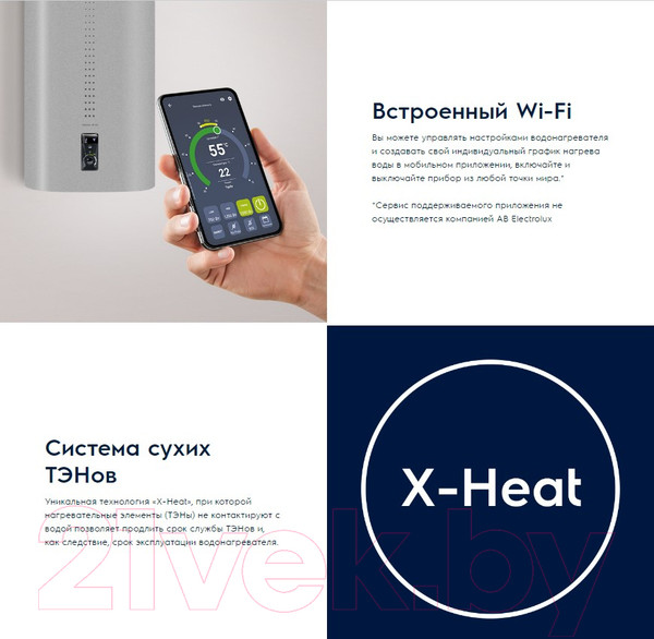 Изображение товара Накопительный водонагреватель Electrolux EWH 50 Centurio IQ 3.0
