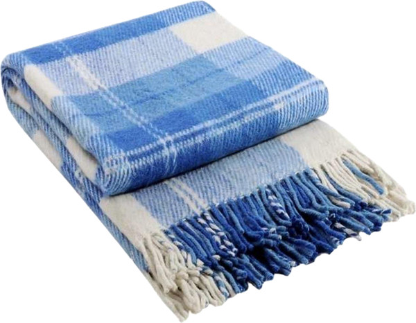 Изображение товара Плед Vladi Эльф Noah 140x200 / 10580 02 (белый/серый/голубой/кобальтовый)