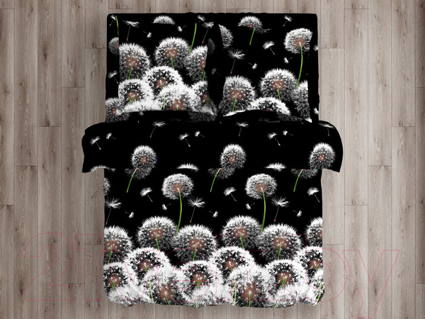 Изображение товара Комплект постельного белья ВАСИЛИСА Белый одуванчик 1.5 3412/1