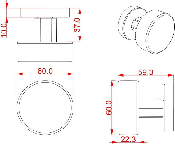 Изображение товара Ручка дверная Cebi Iris A5126 061 МР02 (хром)