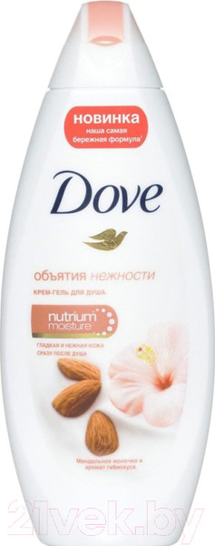 Изображение товара Гель для душа Dove Миндальное молочко с ароматом гибискуса (225мл)