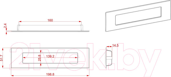 Изображение товара Ручка дверная Cebi A1174 160 МР11 (глянцевое золото)