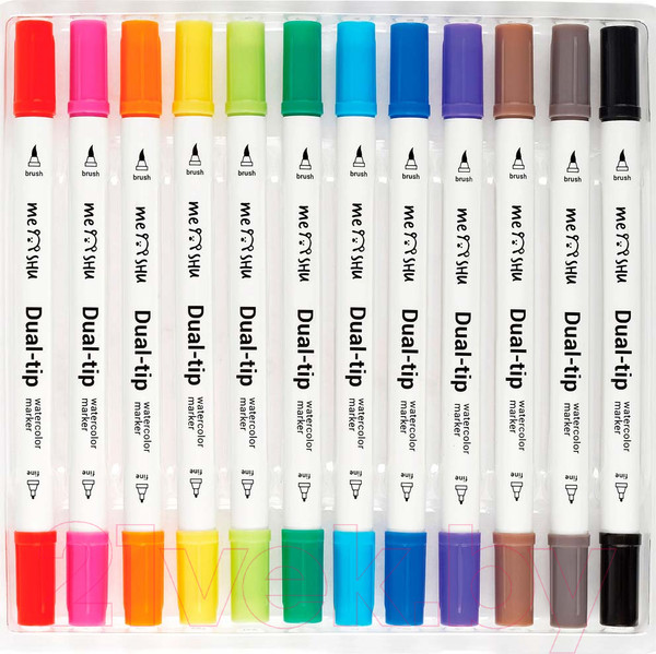 Изображение товара Набор маркеров Meshu MS_53479 (12цв)