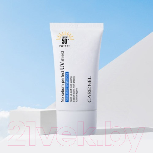 Изображение товара Крем солнцезащитный Carenel Матирующий No Sebum Perfect UV Shield SPF 50+ / PA++++ (50мл)