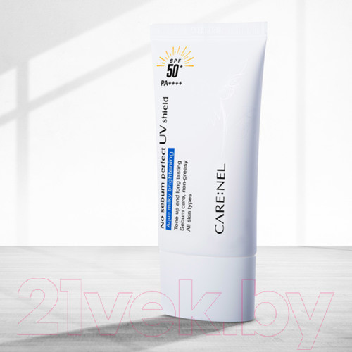 Изображение товара Крем солнцезащитный Carenel Матирующий No Sebum Perfect UV Shield SPF 50+ / PA++++ (50мл)