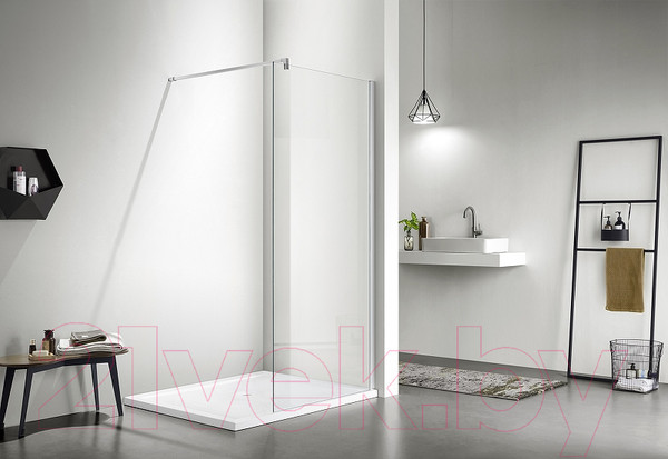 Изображение товара Душевая стенка Aquatek 90x200 / AQNAR6310-90 (хром/прозрачное стекло)