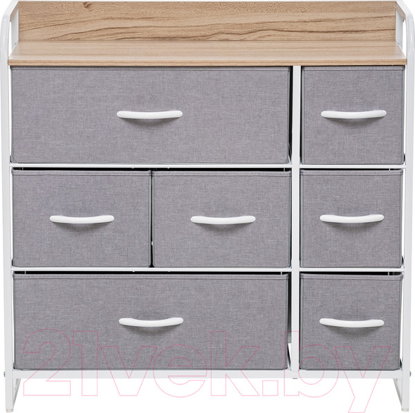 Изображение товара Система хранения Импэкс Leset Ноа 7 ящиков (белый/светло-серый)