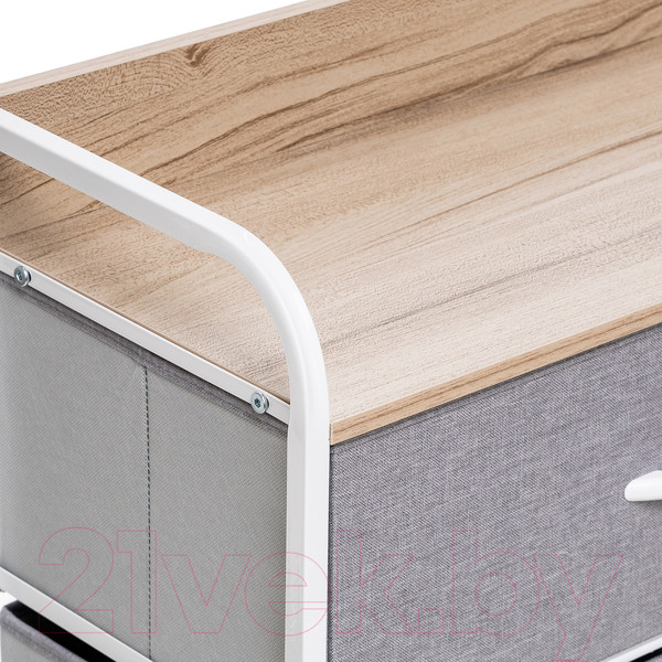 Изображение товара Система хранения Импэкс Leset Ноа 7 ящиков (белый/светло-серый)