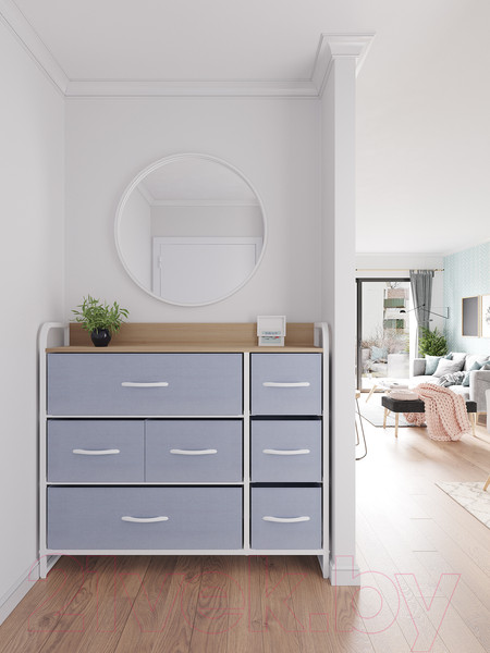 Изображение товара Система хранения Импэкс Leset Ноа 7 ящиков (белый/светло-серый)