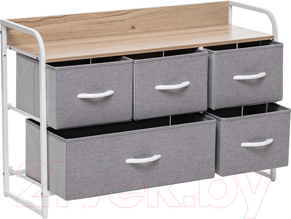 Изображение товара Система хранения Импэкс Leset Ноа широкий (белый/светло-серый)