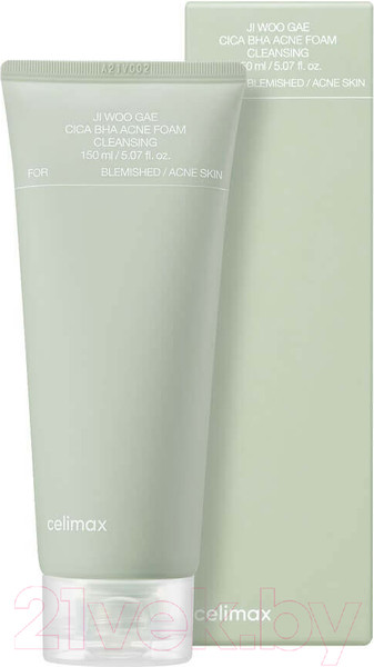 Изображение товара Пенка для умывания Celimax Jiwoogae Cica BHA Acne Foam Cleansing (150мл)