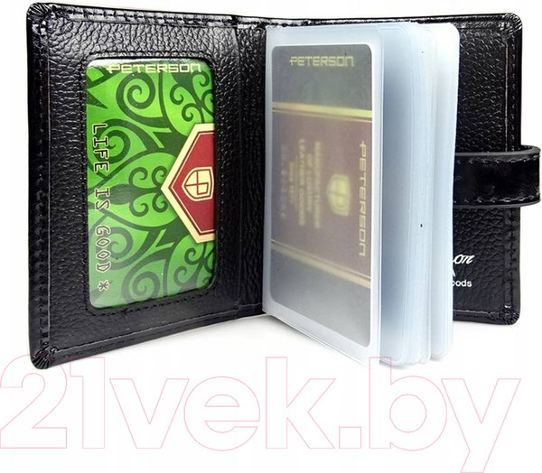Изображение товара Визитница Peterson PTN PL-102-BLACK (черный)