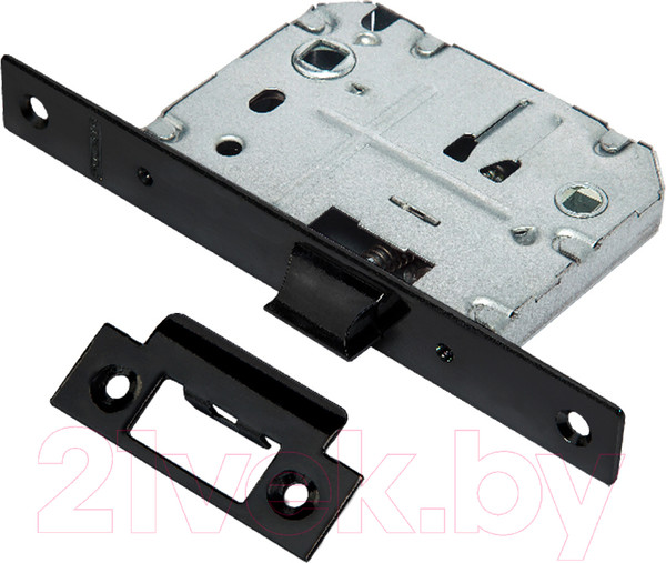 Изображение товара Защелка врезная Puerto INLB 1070 Black с отверстием для завертки (черный)