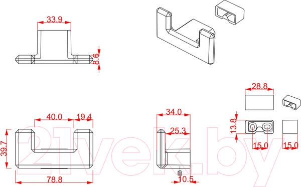 Изображение товара Крючок для одежды Cebi Carli A7106 020 / МР24 (черный)