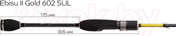 Изображение товара Удилище Crazy Fish Ebisu II Gold / SG602SUL