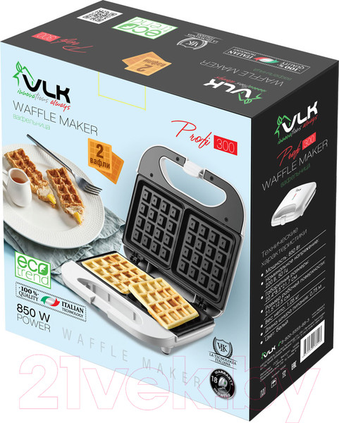 Изображение товара Вафельница VLK Profi 300 (белый)