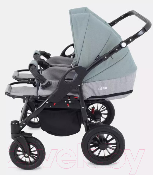 Изображение товара Детская универсальная коляска Rant Siena Duo 2 в 1 (09 серый/зеленый)