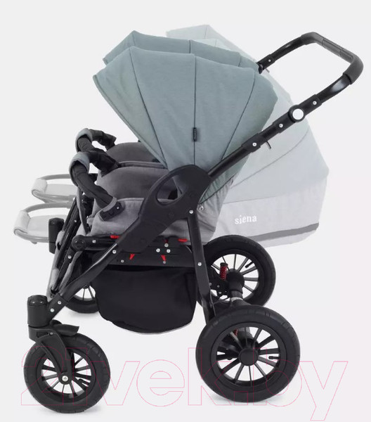 Изображение товара Детская универсальная коляска Rant Siena Duo 2 в 1 (09 серый/зеленый)