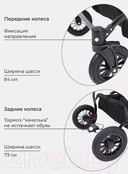 Изображение товара Детская универсальная коляска Rant Siena Duo 2 в 1 (09 серый/зеленый)