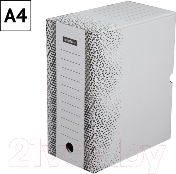 Изображение товара Коробка архивная OfficeSpace Standard / 264804 (белый)