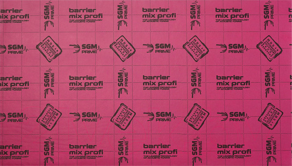 Изображение товара Шумоизоляция SGM Barrier Mix Profi 0.5x0.8м/9мм (4 листа)