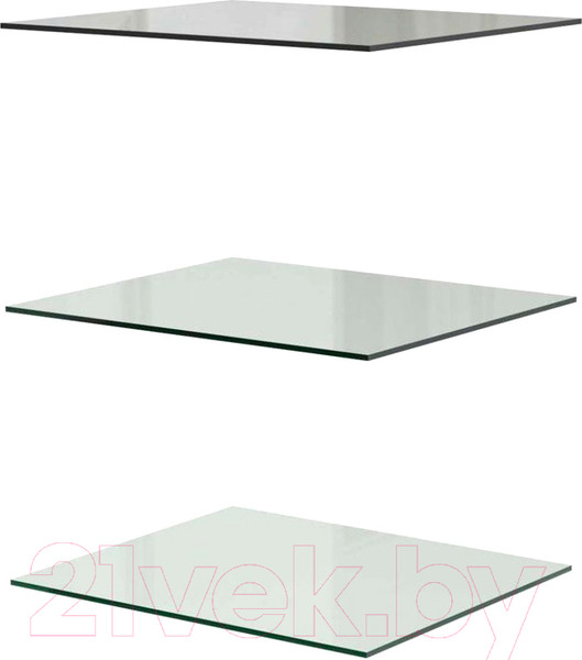 Изображение товара Комплект полок для корпусной мебели Bravo Мебель Грация на шкаф с витриной 1 дв. (стекло)